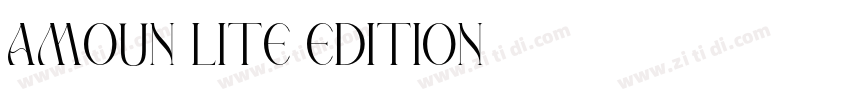 AMOUN LITE EDITION字体转换